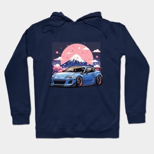 Subaru BRZ Car Art - Widebody Modified Stance JDM Car Hoodie